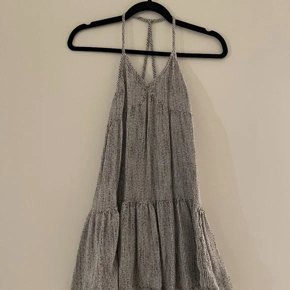 aerie | Dresses | Aerie Summer Dress Size Xs Bluewhite Strip | Poshmark